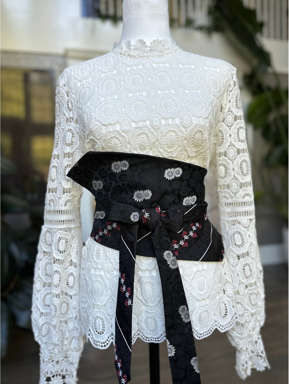 Upcycled Obi Wrap Belt | Corset Waist Belt | OOAK | OS |